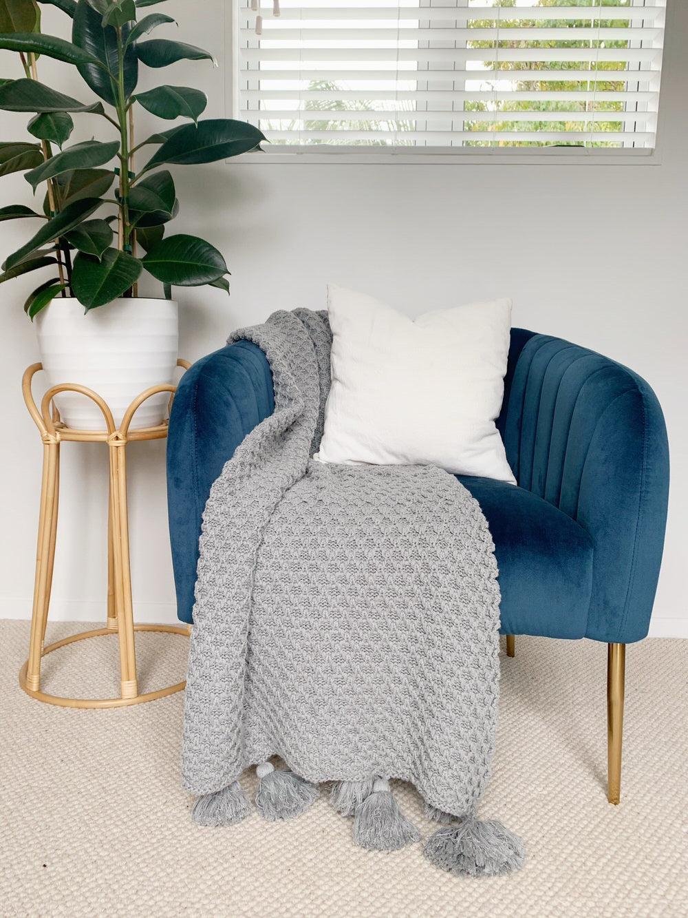 Bijou Throw Grey