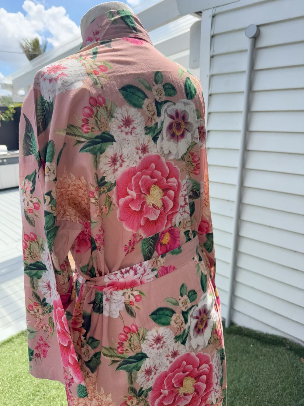 Fleur Kimono Robe Blush