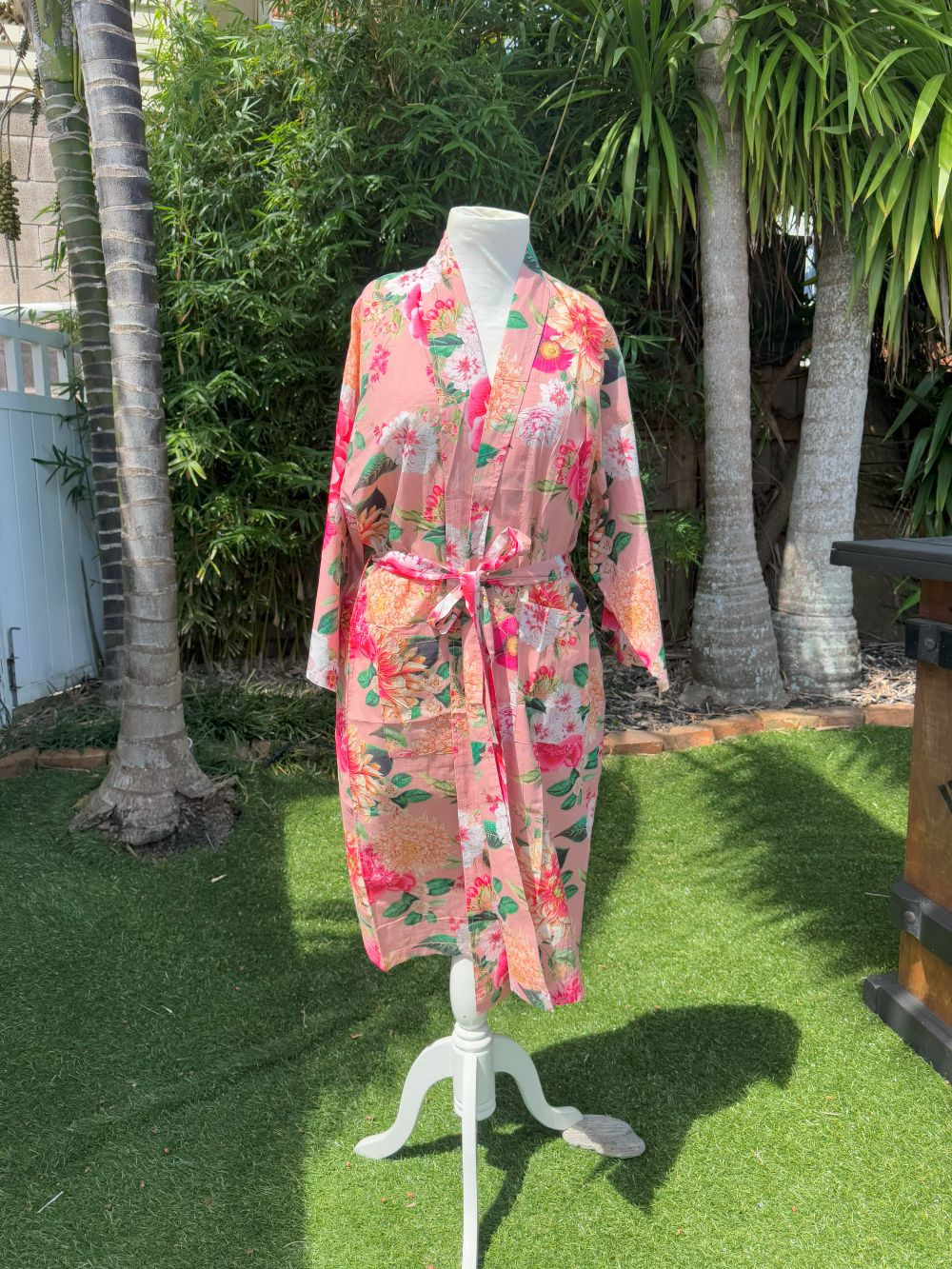 Fleur Kimono Robe Blush