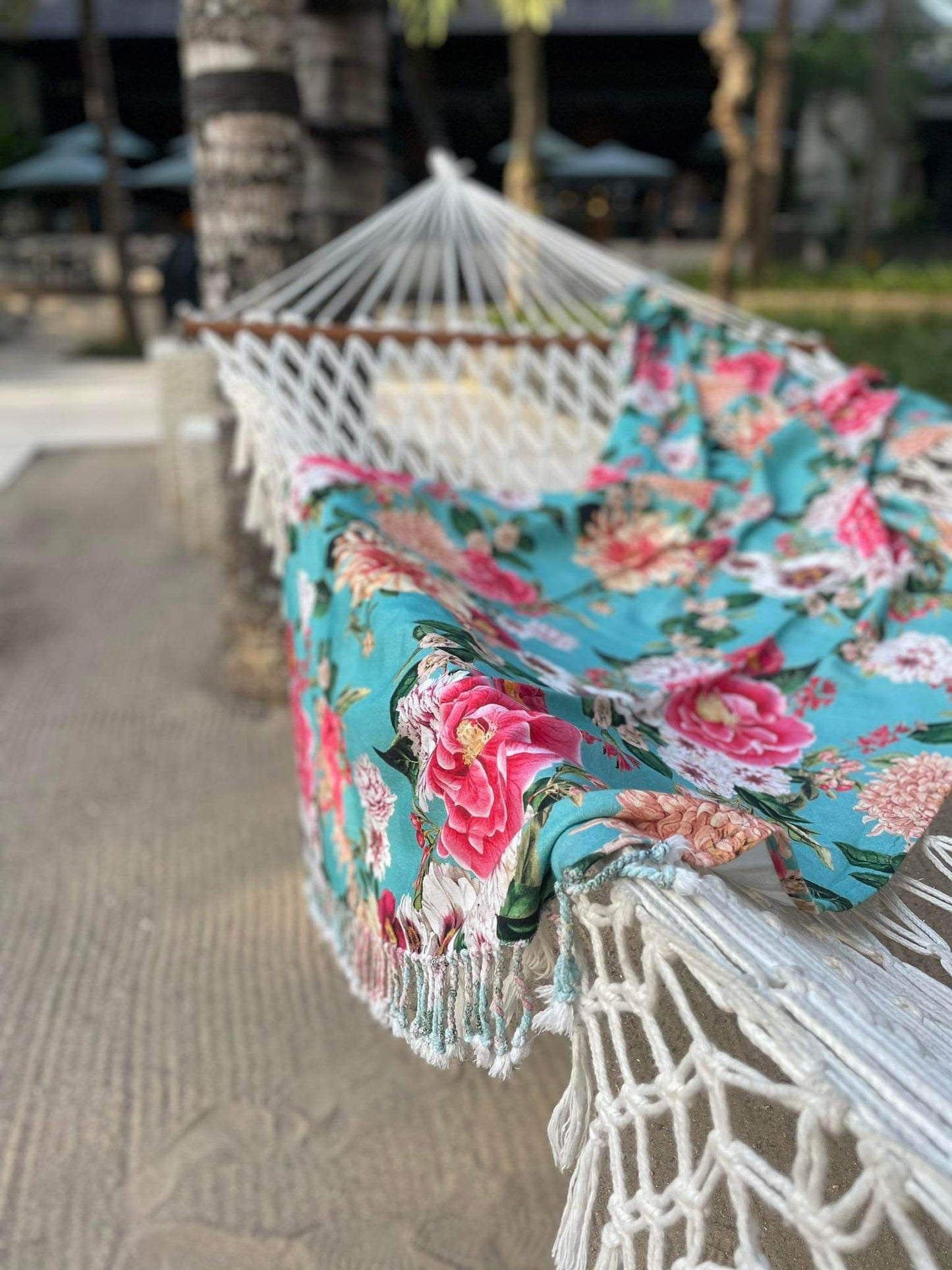 Fleur Aqua Turkish Towel