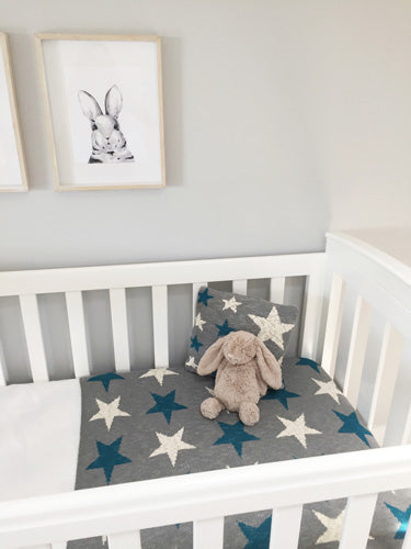 Baby Blanket Blue Star