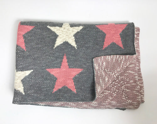 Baby Blanket Pink Star