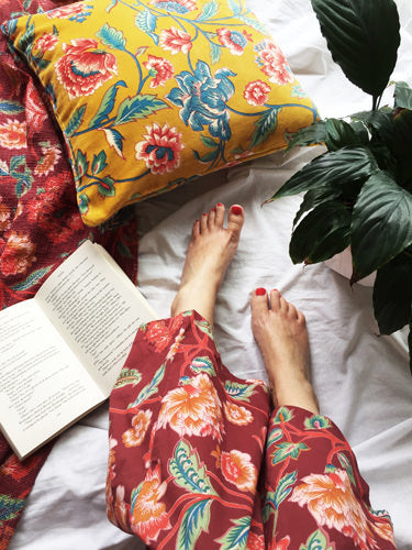 Lily Lounge Pants - Burgundy