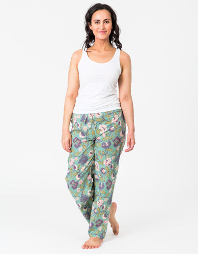 Lily Lounge Pants - Dusty Aqua