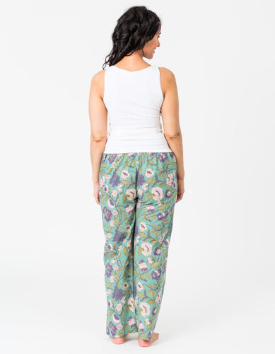 Lily Lounge Pants - Dusty Aqua