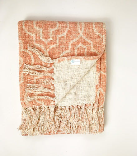 Mosaic Pink Throw