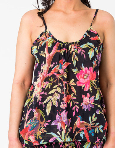 Paradise Black Camisole