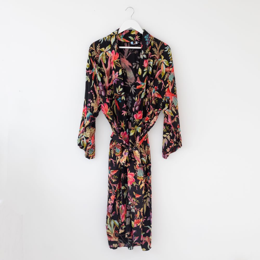 Paradise Diamond Robe Black