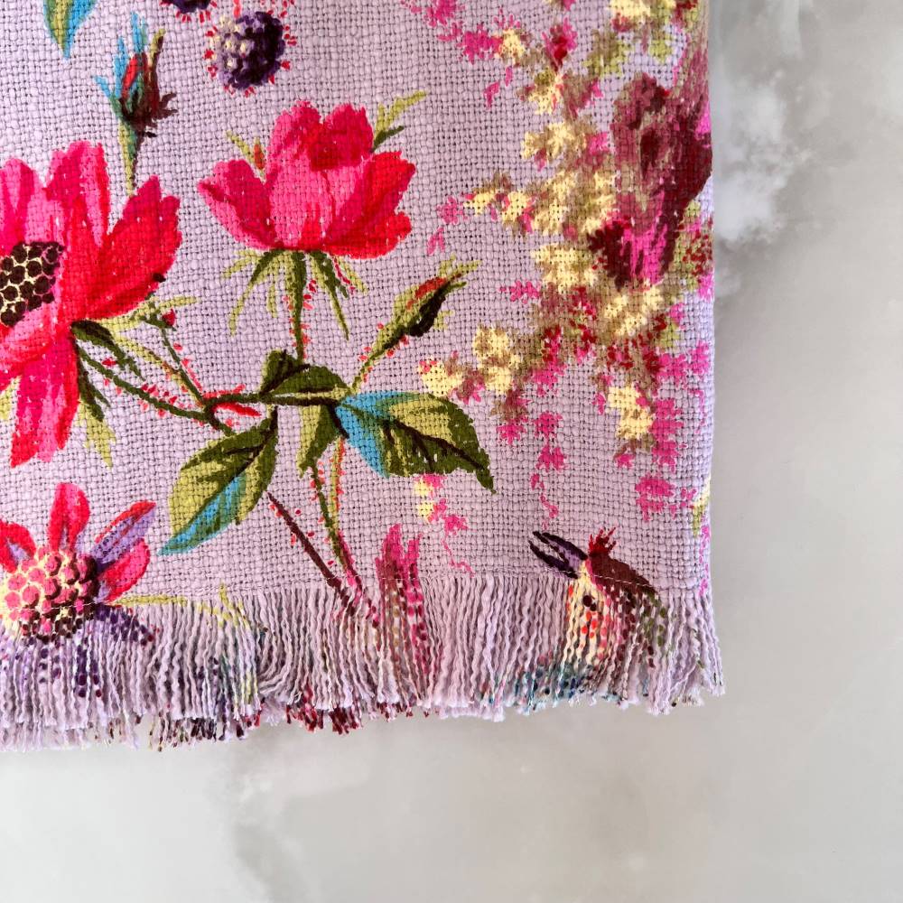 Paradise Handloom Throw - Lilac