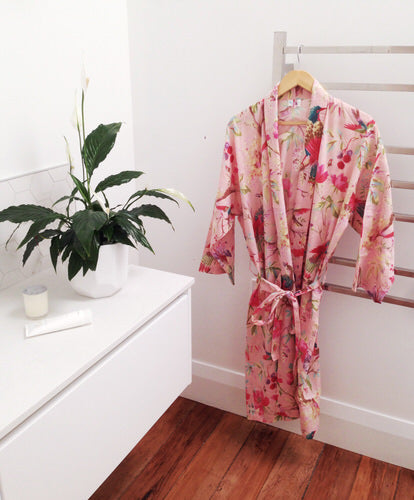 Paradise Rose Kimono Robe