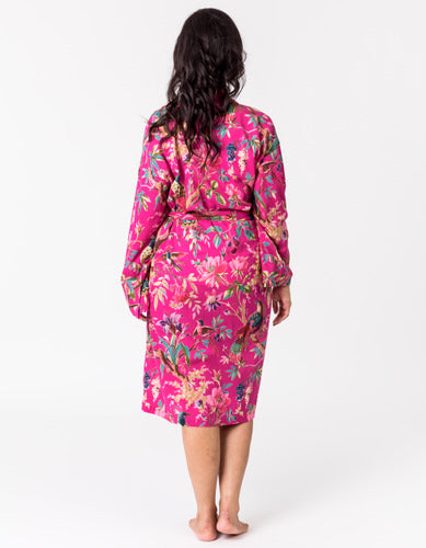 Paradise Hot Pink Kimono Robe