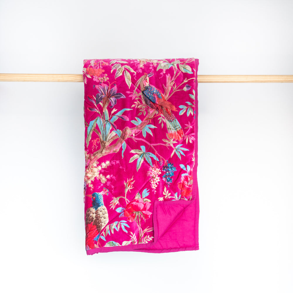 Paradise Hot Pink Throw