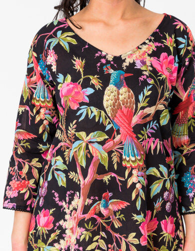 Paradise Black Tunic