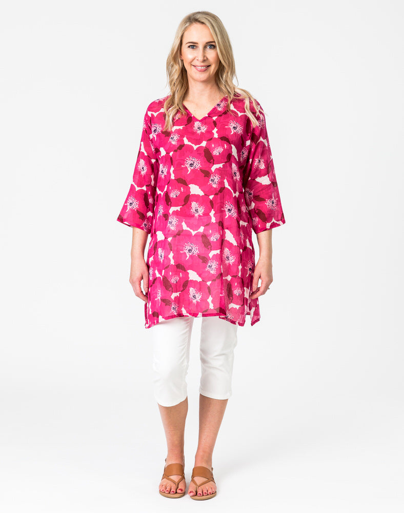 Poppy Hot Pink Tunic