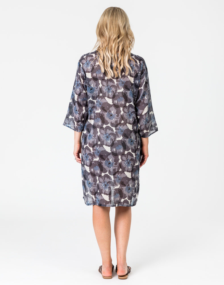 Poppy Charcoal Tunic