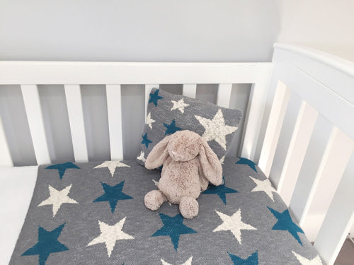 Baby Blanket Blue Star