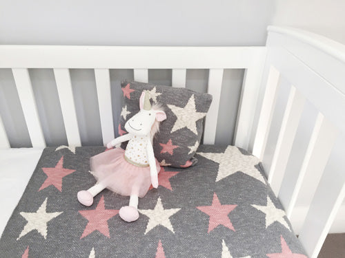 Baby Blanket Pink Star