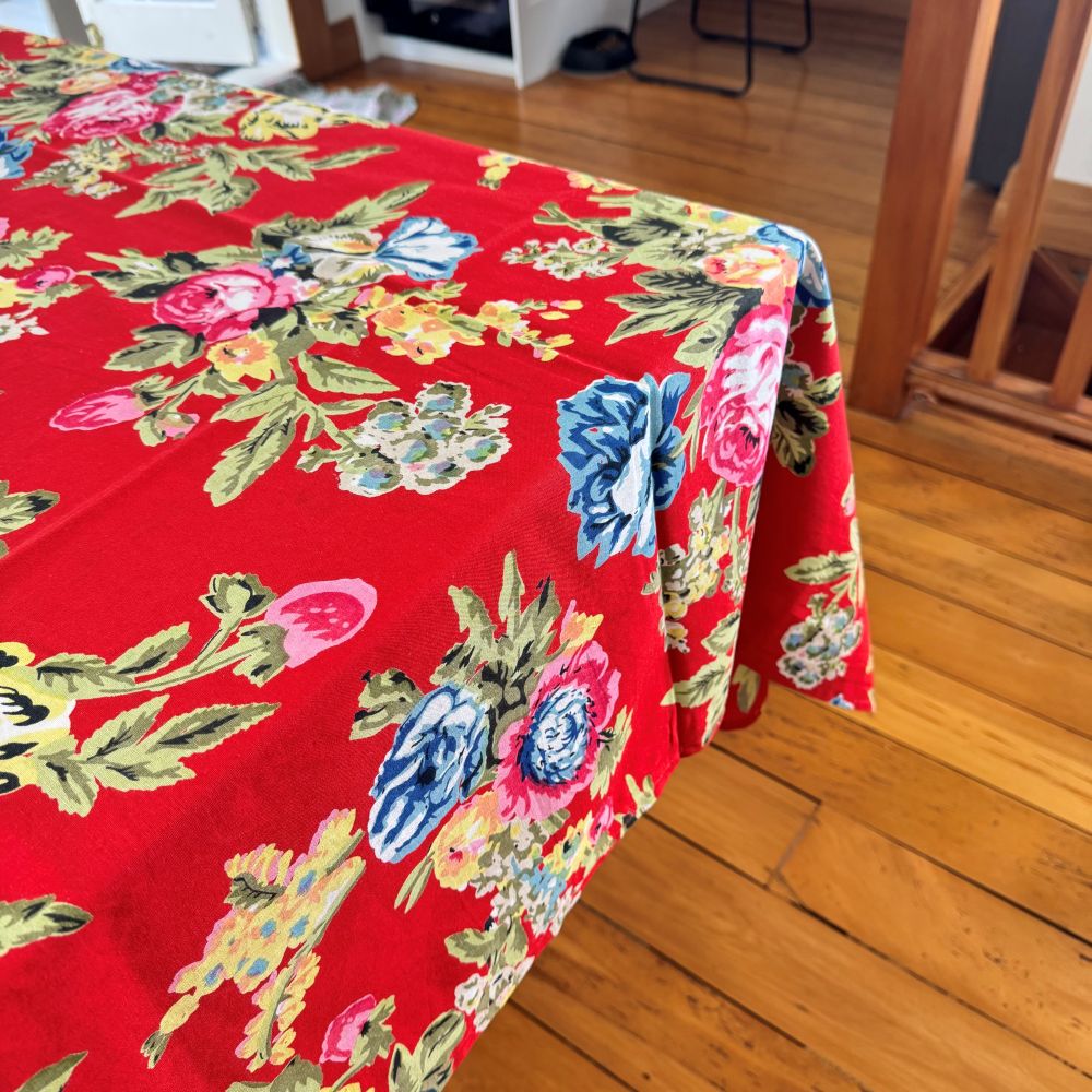 Rose Red Tablecloth - Small