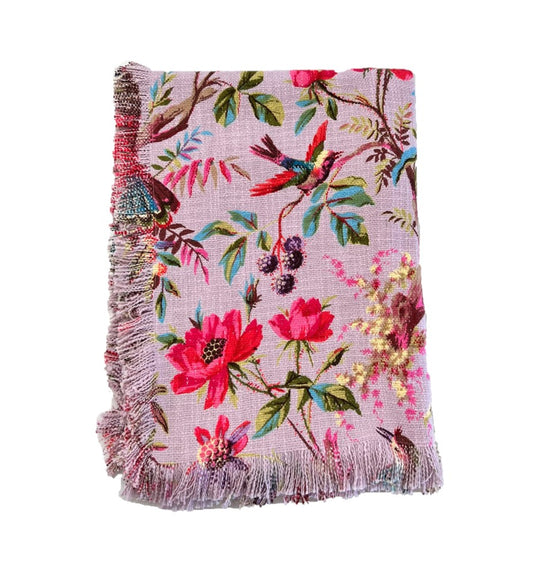 Paradise Handloom Throw - Lilac