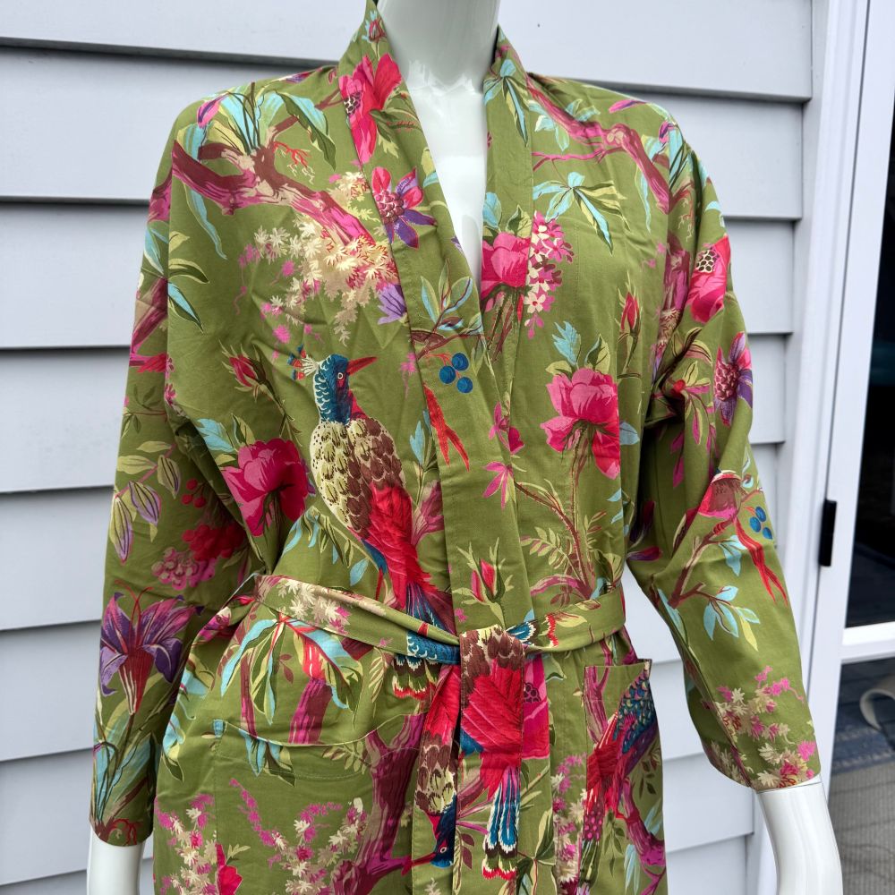 Paradise Moss Kimono Robe