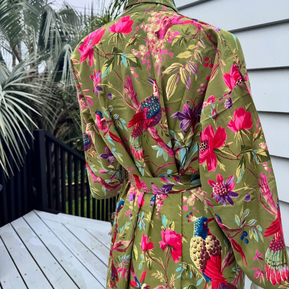 Paradise Moss Kimono Robe