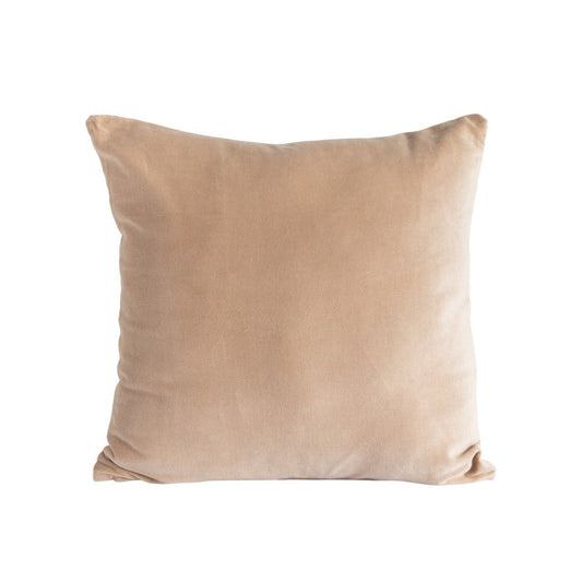 Sand Velvet and Linen Cushion Cover