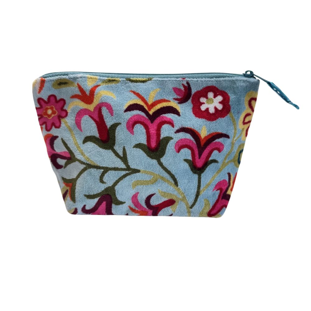 Rosa Cosmetic Bag - Blue