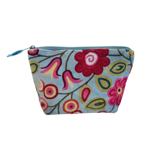 Rosa Cosmetic Bag - Blue