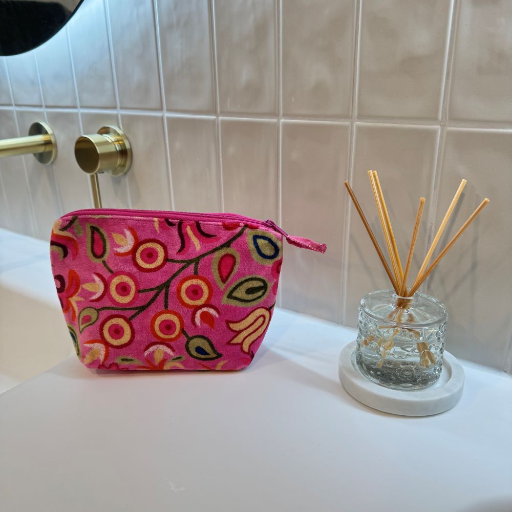 Rosa Pink Cosmetic Bag