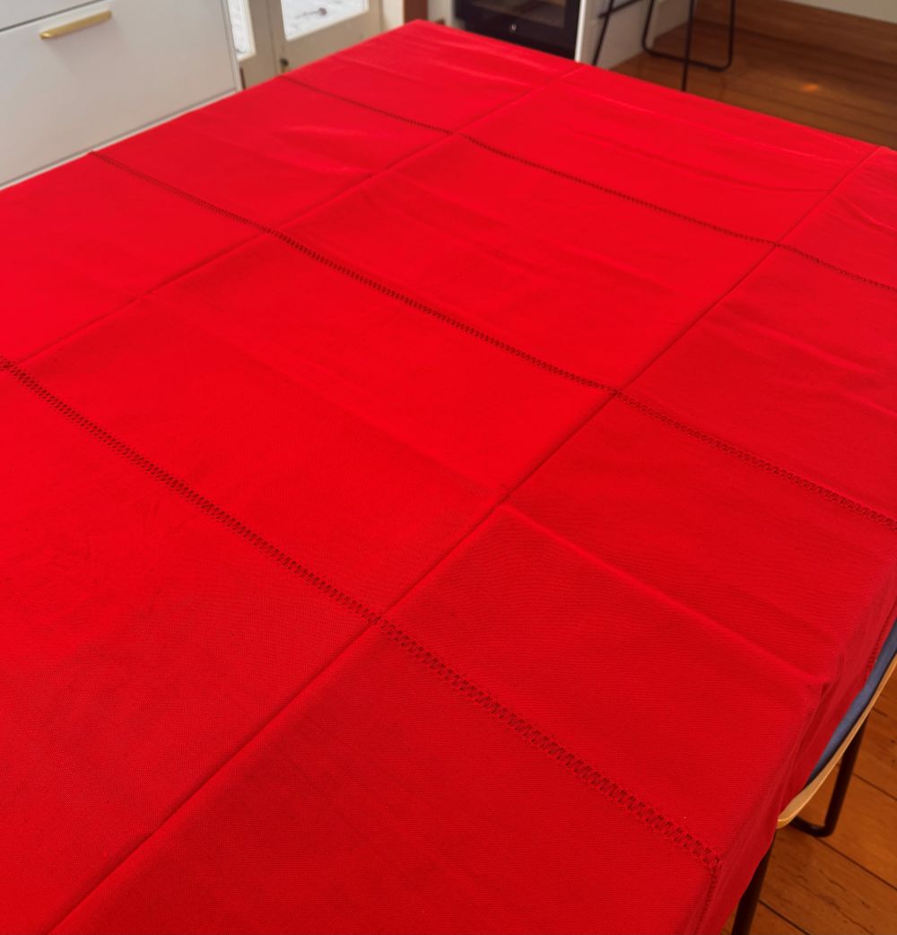 Red Tablecloth - Medium